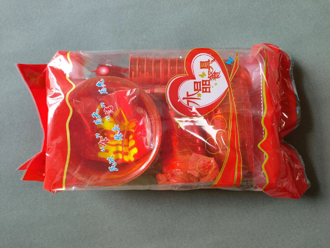 红色酒席装